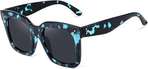Miniatura 2 de FEISEDY Gafas de sol vintage de mariposa para mujer, diseño de lujo, cuadrado, degradado, B2486