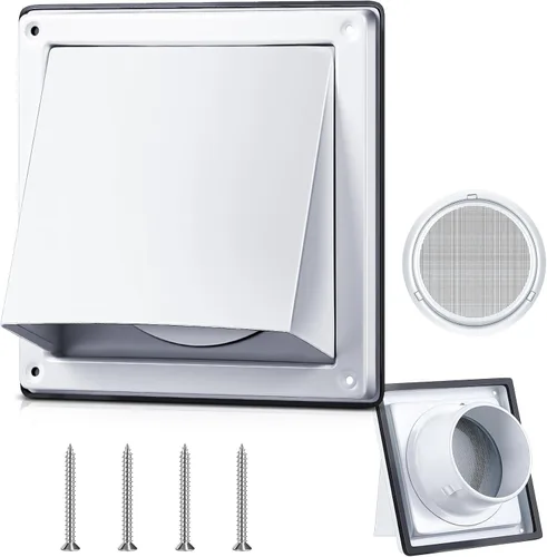 Miniatura 12 de Gisafai Cubierta de Ventilación de Secadora de 4 Pulgadas para Exteriores con Pantalla de Acero Inoxidable, Cubierta de Ventilación de Escape