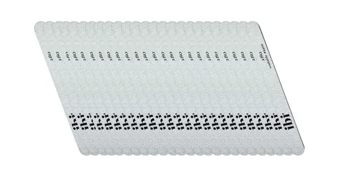 Miniatura 2 de IBI Lima de cojín 180 Zebra Grano 180/180 Lima de uñas lavable (10 unidades)