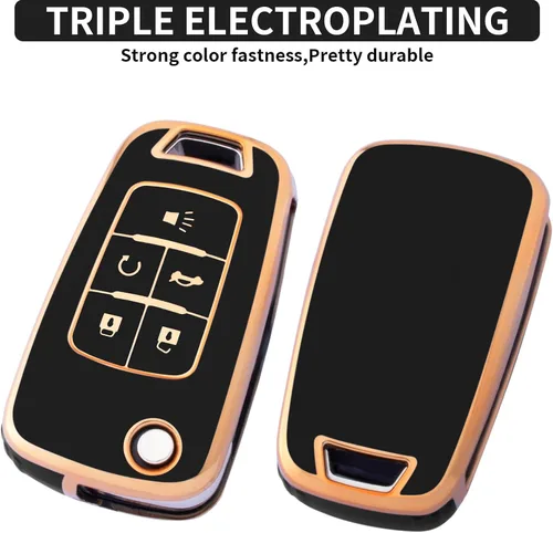 Miniatura 5 de XIYANG TRADE Funda para llavero Chevy con llavero, funda de TPU suave para llave de protección completa para Camaro Cruze Equinox Malibu Impala