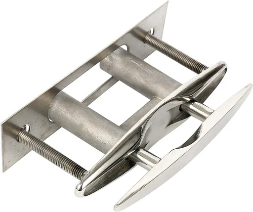 Miniatura 4 de Amarine Made Par de botes marinos de acero inoxidable 316 Pull up Cleat Flush Mount Cleat Lift