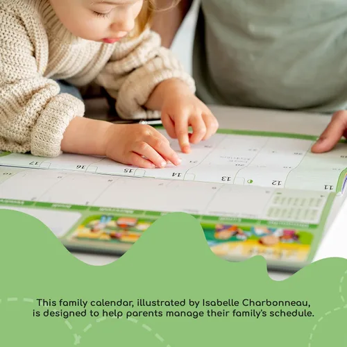 Miniatura 6 de POMANGO Calendario familiar 2026 en inglés Planificador familiar de 17 meses: agosto de 2025 a diciembre de 2026 15 x 19 pulgadas - Tira