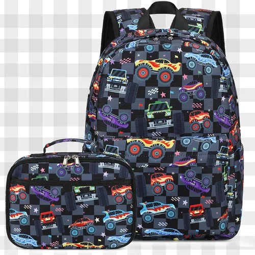 Miniatura 115 de CAMTOP - Conjunto de mochila y lonchera con estampados divertidos para niños de preescolar y primaria), Y0058-2