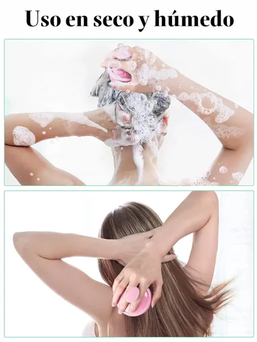 Miniatura 5 de HEETA Masajeador de cuero cabelludo para el crecimiento del cabello, cepillo de champú y exfoliante de silicona suave para el cuero cabelludo