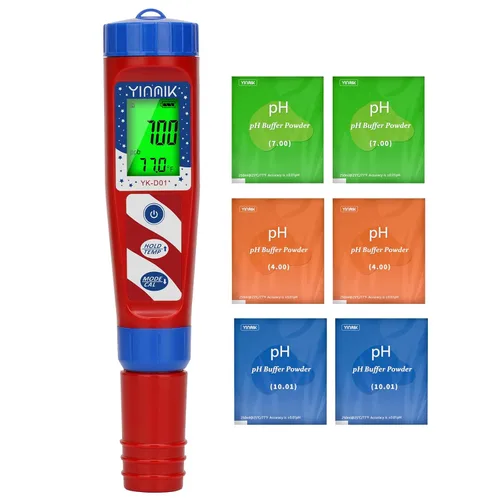 Probador de agua de hidrógeno, probador de pH, medidor de pH digital para agua hidrogenada, medidor H2 (PPB/PPM), medidor de ORP Prueba de botella