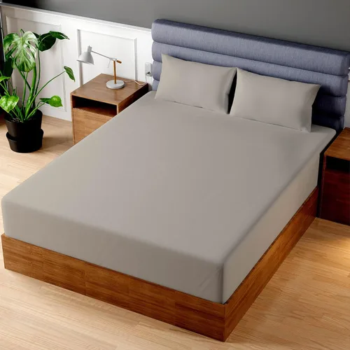 Miniatura 24 de Superity - Sábana bajera ajustable de lujo de calidad hotelera para cama Queen corta, 100% algodón, ultrasuave, amigable con la piel e Azul