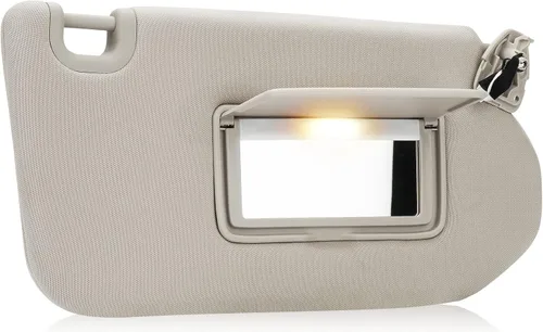 Reemplazo de visera solar lateral derecha para pasajero beige compatible con Nissan Pathfinder 2013-2018, Infiniti QX60 2014-2017, Infiniti JX35