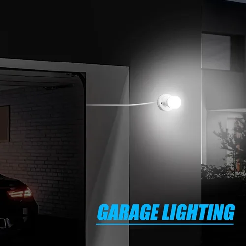 Miniatura 7 de 1 enchufe de luz de 9.84 pies con cable E26/E27 con interruptor de encendido/apagado, extensión de cable de luz colgante, para iluminación