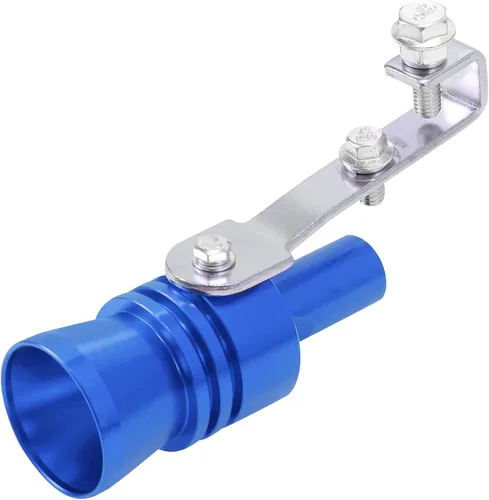 Miniatura 6 de X AUTOHAUX 2 unids XL tamaño coche Turbo silbato aleación de aluminio universal Turbo sonido escape silenciador tubo silbato coche rugido