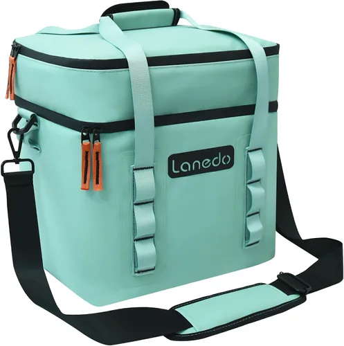 Miniatura 8 de Lisa - Hielera suave para 20/36 latas, bolsa aislada portátil para almuerzo, playa, bebida, bebidas, viajes, campamento, picnic, automóvil, viajes
