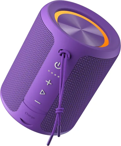 Miniatura 14 de Altavoz Bluetooth portátil, IPX7 impermeable altavoz inalámbrico con sonido estéreo fuerte de 20 W, tiempo de reproducción de 15 horas y luz RGB