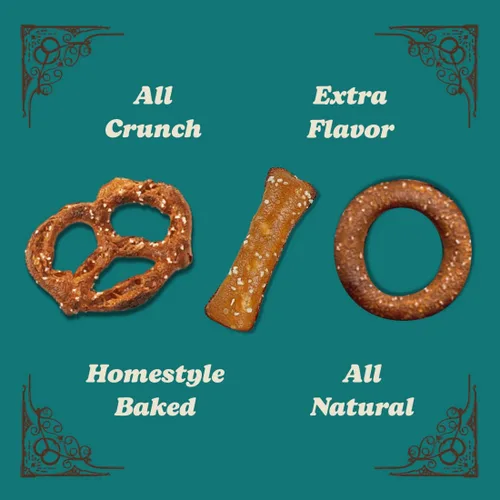 Miniatura 3 de Unique Snacks – Paquete variado con conchas de pretzels originales y anillos de cerveza artesanal de masa madre, 32 onzas en total, (paquete de 3)