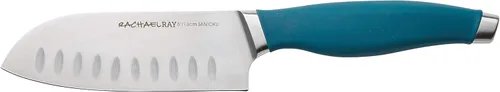 Miniatura 4 de Rachael Ray Cutlery - Juego de cuchillos japoneses de acero inoxidable con fundas, cuchillo de chef de 8 pulgadas, cuchillo Santoku de 5 pulgadas