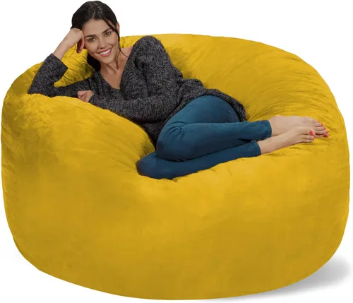 Miniatura 19 de Chill Sack Bean Bag Funda para silla, 3 pies, microgamuza - Oliva