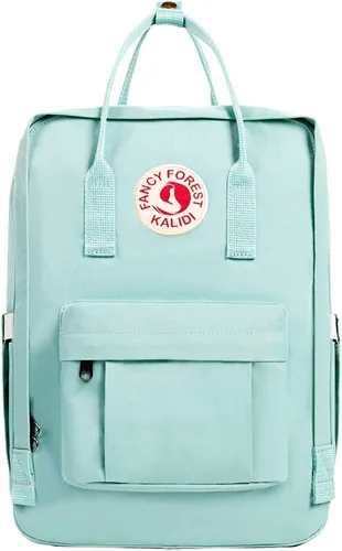 Miniatura 11 de KALIDI Mochila casual para laptop de 15 pulgadas, mochila clásica para campamento, viajes, exteriores, cuadrada, mochila para universidad, Verde
