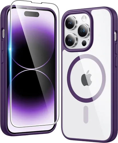 Miniatura 1258 de FNTCASE Funda para iPhone 13 Pro-Max: Fundas magnéticas transparentes compatibles con Magsafe Slim anti amarillamiento protección contra caídas