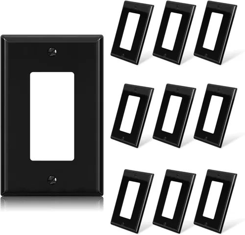 Miniatura 12 de ELEGRP Placas decorativas de pared de 3 posiciones, tamaño mediano 4.88" H x 6.75" L, cubierta frontal termoplástica irrompible para interruptor