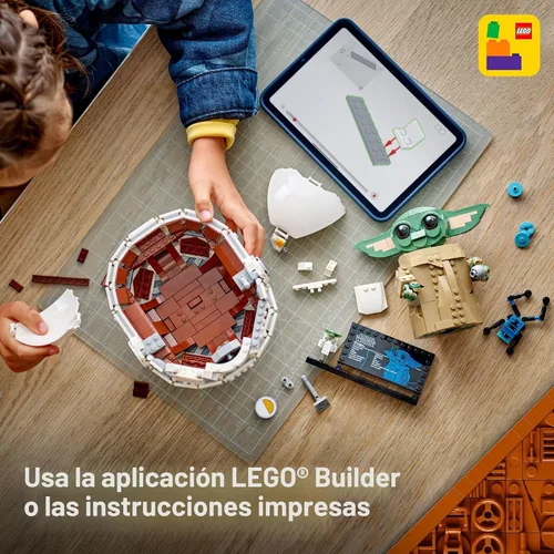 Miniatura 6 de LEGO Star Wars Grogu con juego de juguetes de construcción de cochecito Hover - Juguete de Star Wars para niños, niños y niñas, a partir de 10 años