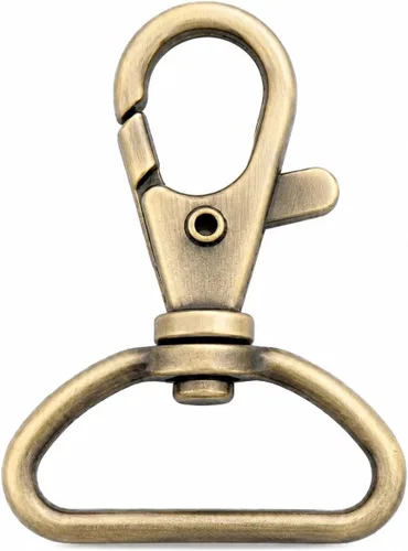 Miniatura 20 de CRAFTMEMORE Broches giratorios de langosta clásicos, ganchos a presión CS10 para monedero, clip de 5/8 pulgadas, 3/4 pulgadas, 1 pulgada, paquete