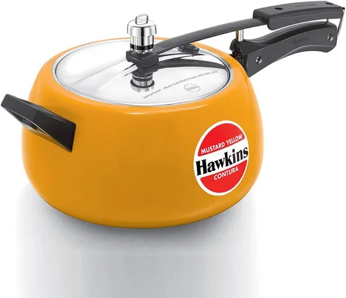 Miniatura 8 de Hawkins Olla a presión Contura de 5 litros, cocina de tapa interior Handi con revestimiento de cerámica, rojo tomate (CTR50)