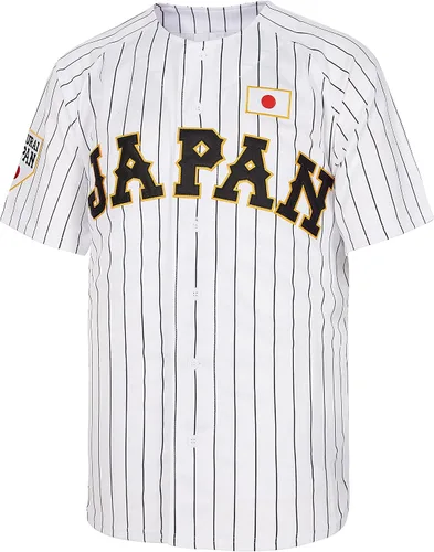 Ohtani #16 Japón Hip Hop manga corta camisetas de béisbol cosidas para hombre