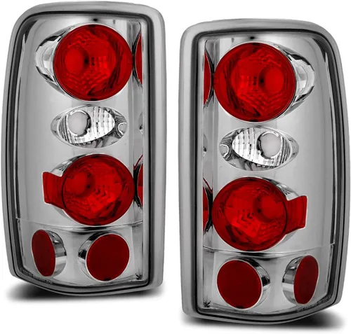 Miniatura 2 de AmeriLite Juego de luces traseras de freno cromadas de repuesto para Chevy Suburban/Tahoe - lado del pasajero y del conductor Cromo