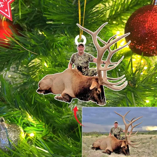 Miniatura 13 de LOVELYPOD Adorno de foto personalizado,Árbol de adorno de Navidad personalizado, Adorno de forma plana 2D de foto personalizada, Foto personalizada