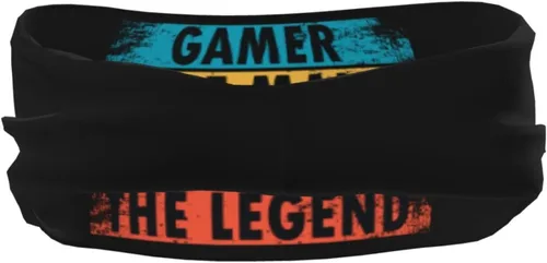 Miniatura 5 de Gamer The Man The Myth The Legend Headband for Men Women Sports Sweatband for Fitness Exercise Moisture Wicking Running Yoga Hairbands