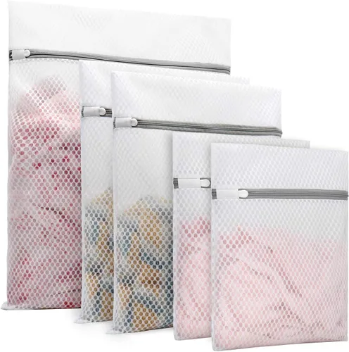 Miniatura 10 de 3 bolsas de malla de hexagonal para ropa delicada, 12 x 16 pulgadas