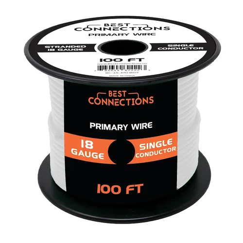 Miniatura 10 de BEST CONNECTIONS Cable primario automotriz – 100 pies (varias opciones de color) Ideal para remolques, altavoces y circuitos de iluminación Verde