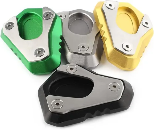 Miniatura 5 de Liru - Soporte extensor lateral de motocicleta para Kawasaki Z900 2017 2018 2019 2020, verde