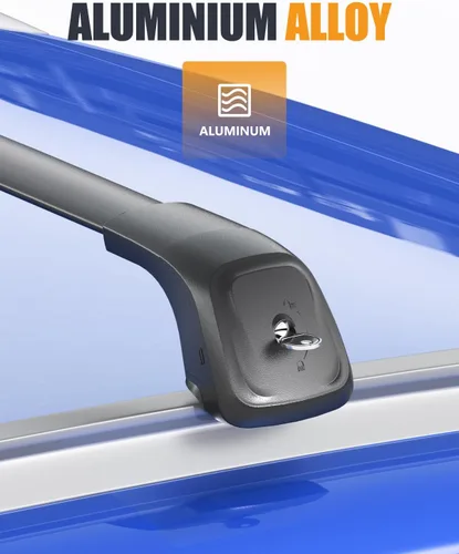 Miniatura 4 de KINGGERI Barras transversales de techo con cerradura de 330 libras compatibles con Volkswagen VW Atlas Cross Sport 2020-2026