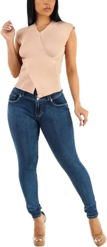 Miniatura 2 de Moda Xpress - Jeans ajustados con levantamiento de glúteos y cintura alta para mujer