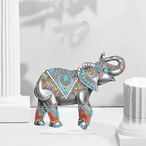 Miniatura 6 de Kits de adornos de escritorio de pintura de diamante para adultos, ángel mamá, sosteniendo bebé, arte de diamante por números, decoraciones