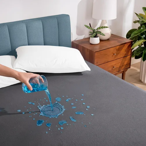 Miniatura 10 de Bare Home Protector de colchón acolchado impermeable Twin – Almohadilla de colchón refrescante – Protege contra derrames – Fácil lavado – Funda