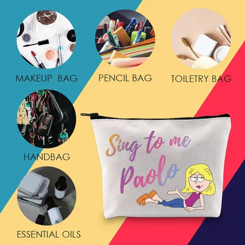Miniatura 4 de MNIGIU L-izzie Bolsa de cosméticos L-izzie regalo para fanáticos, bolsa de maquillaje con cremallera para mujer, Canta a