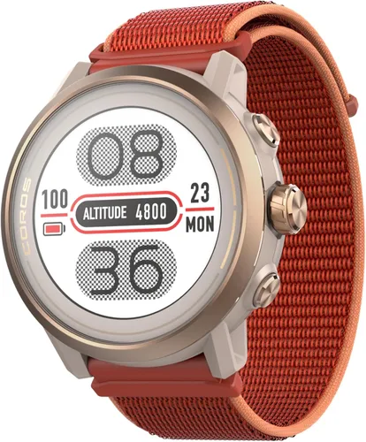 COROS APEX 2 Series - Reloj GPS para Exteriores, Titanio Zafiro de 1.2", Navegación en la Muñeca, Mapas sin Conexión, Monitor de Frecuencia Coral