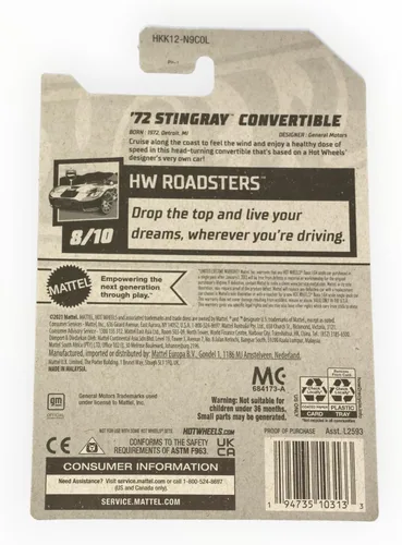 Miniatura 2 de Hot Wheels '72 Stingray Convertible, HW Roadsters 8/10 [Plata] 132/250