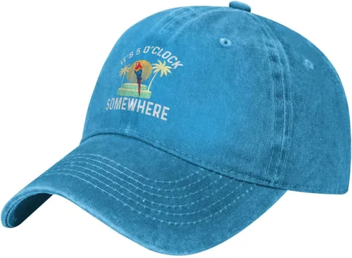 Miniatura 44 de Philysonic 5 Oclock Somewhere Hat It is 5 Oclock Somewhere Hat Gorra de béisbol para mujer, gorra de moda