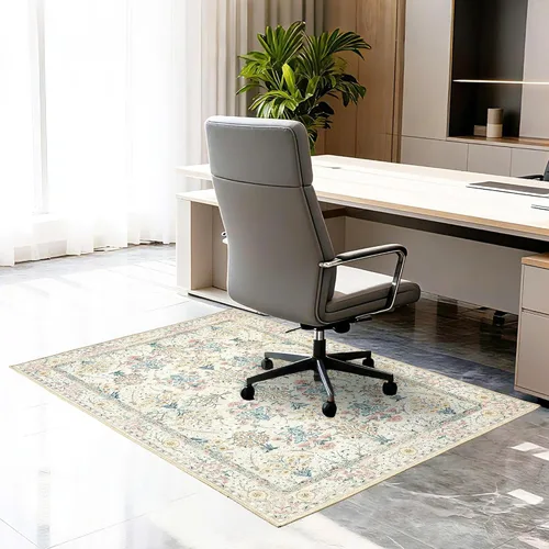 Miniatura 11 de Tapete para silla de oficina para piso de baldosas de madera dura, 36"x48" protector de alfombra antideslizante debajo del escritorio para tapete