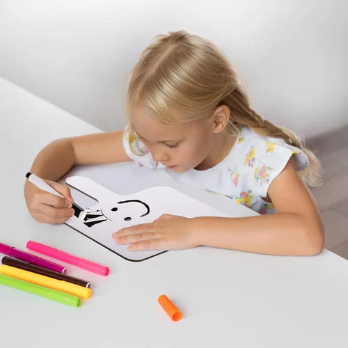 Miniatura 9 de Cididu Juego de 30 paletas de respuesta de borrado en seco, pizarra blanca pequeña, paquete de aula, juego de lapboard de mano con borradores