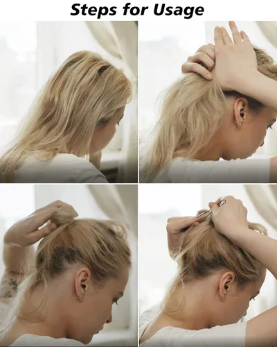 Miniatura 4 de Horquillas para el cabello en forma de U, 360 horquillas para moños, 2.36 pulgadas de alta calidad para mujeres, horquillas de sujeción segura