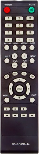 NS-RC6NA-14 NSRC6NA14 - Control remoto de repuesto compatible con Insignia LED TV NS-32D20SNA14 NS-24E40SNA14 NS32D20SNA14 NS24E40SNA14 24 32