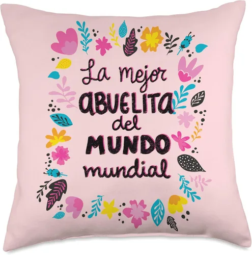 Miniatura 5 de Regalos para Abuelita Abuela Mejor Regalo Regalo La Mejor Abuela del Mundo Regalo para Abuelita Manta Almohada 16x16, Multicolor