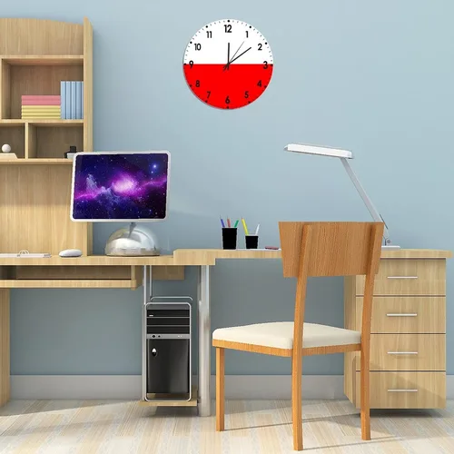 Miniatura 310 de Cheyan Reloj de pared con bandera de Canadá de 12 pulgadas, silencioso, sin tictac, de PVC, funciona con pilas, reloj redondo decorativo, regalo