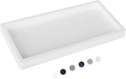 Miniatura 26 de Bandeja de baño, pequeña bandeja de tocador de silicona, jabonera, soporte para esponja, organizador de fregadero de cocina, accesorios de baño