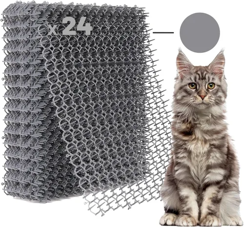 Miniatura 10 de Paquete de 10 alfombrillas extra grandes para gatos – Tapete de 16.5 x 13.4 pulgadas con picos de 1 pulgada es perfecto para mantener a los gatos