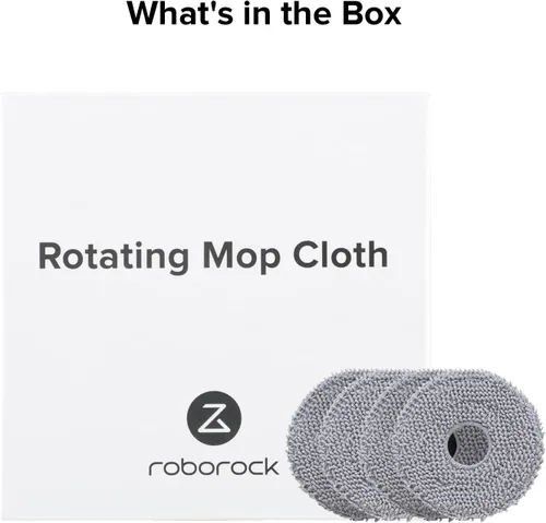 Miniatura 4 de roborock Paquete de 4 Paños de Microfibra para Trapeador para QV 35A/QV 35S/QR 5T7/QR 598/QR 798/QR T78/Qrevo L/QV 798/QX Revo