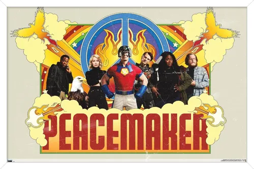 Miniatura 11 de DC Comics TV Peacemaker - Póster de pared grupal, 34 pulgadas de largo x 22.4 pulgadas de ancho, versión premium sin marco