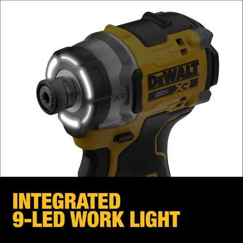 Miniatura 5 de DEWALT Kit de destornillador de impacto 20V MAX XR sin escobillas, inalámbrico, 3 velocidades, alto torque, 1/4 pulg. con XR POWERPACK y cargador